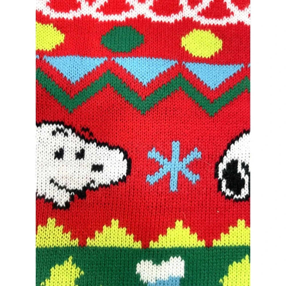 NWT Peanuts Snoopy Knit Christmas Stocking Red 20